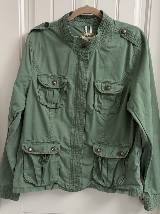 Old Navy Jackets & Blazers - Old Navy Sage Green Military-Style Jacket